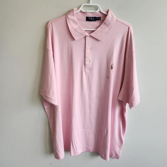 Polo by Ralph Lauren 3XB Polo Shirt OLD MONEY Preppy Prep Ivy League Pink - Picture 2 of 10